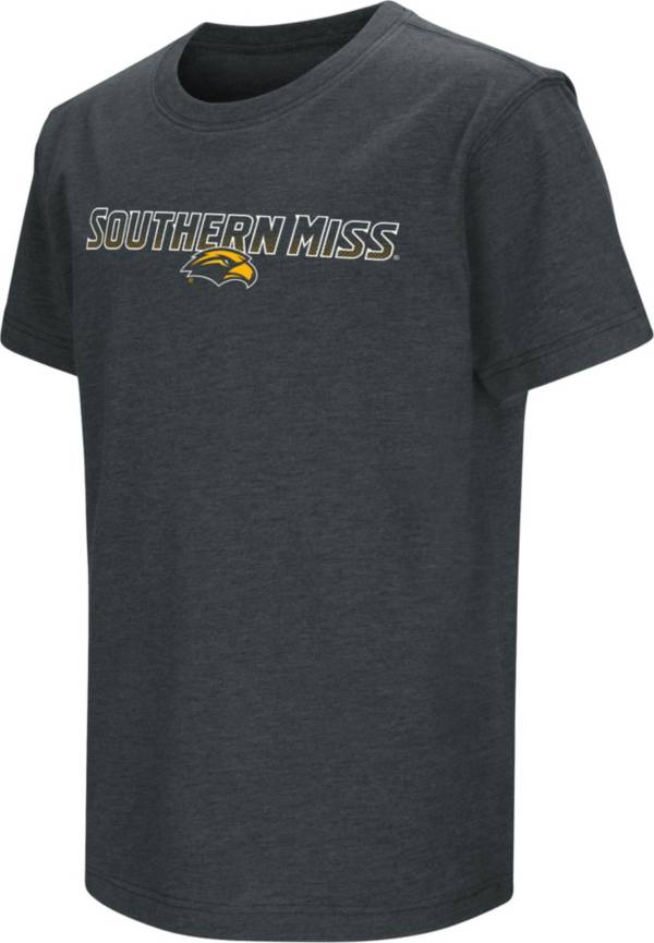 Colosseum Youth Southern Miss Golden Eagles Dual Blend Black T-Shirt