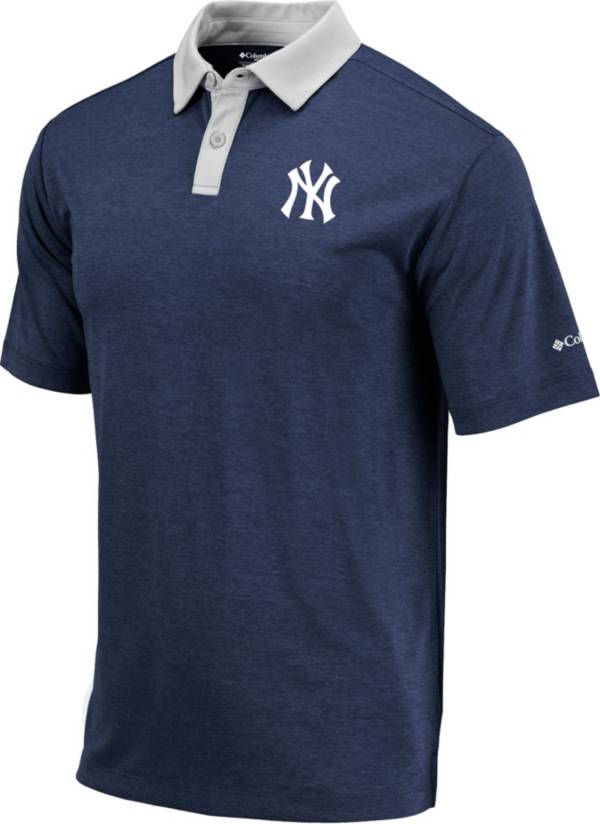 Columbia Men's New York Yankees Blue Omni-Wick Range Polo