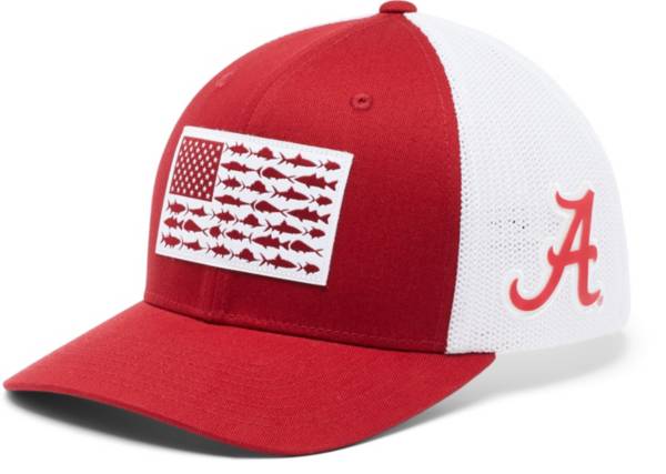 Columbia Men's Alabama Crimson Tide Crimson PFG Flag Mesh Fitted Hat product image