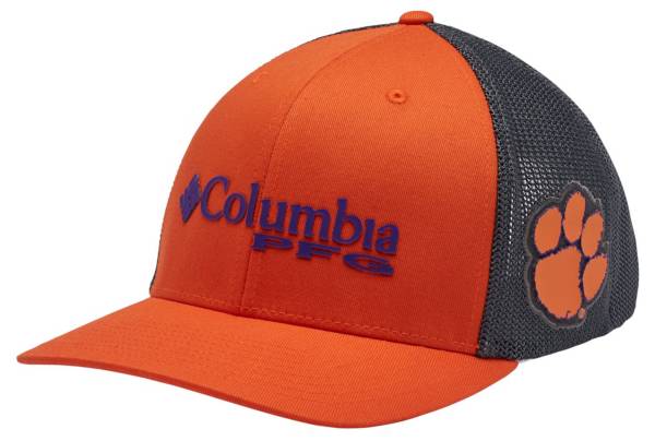 Columbia Men's Clemson Tigers Orange PFG Mesh Adjustable Hat