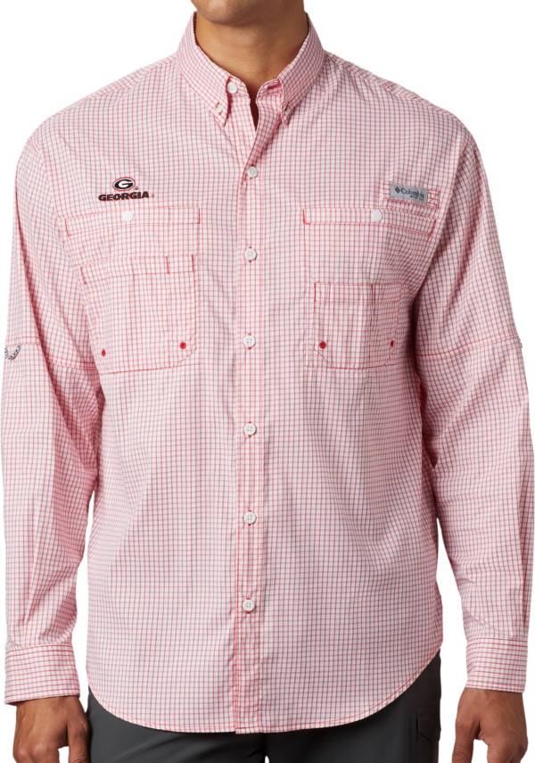 Columbia Men's Georgia Bulldogs Red Tamiami Long Sleeve Shirt