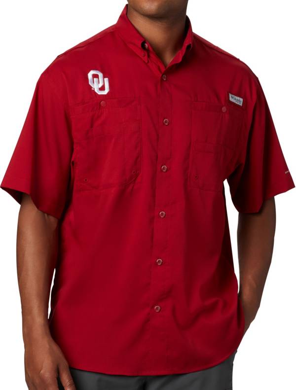 Columbia Men's Oklahoma Sooners Crimson Tamiami Performance Shirt