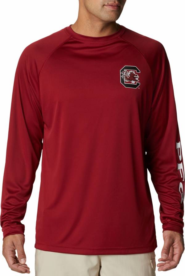 Columbia Men's South Carolina Gamecocks Garnet Terminal Tackle Long Sleeve T-Shirt