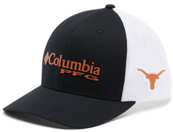 Columbia Men's Texas Longhorns PFG Mesh Fitted Black Hat