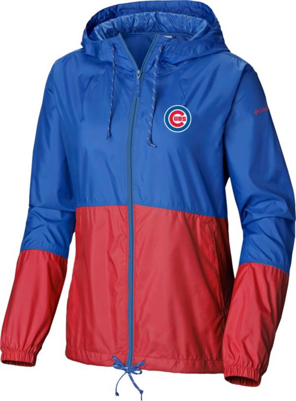 Columbia Women's Chicago Cubs Blue Flash Forward Windbreaker