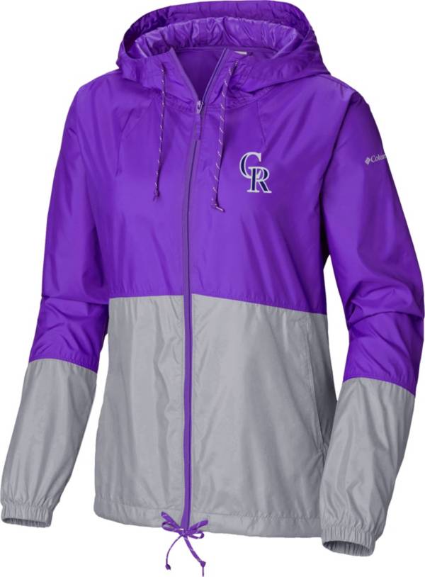 Columbia Women's Colorado Rockies Purple Flash Forward Windbreaker