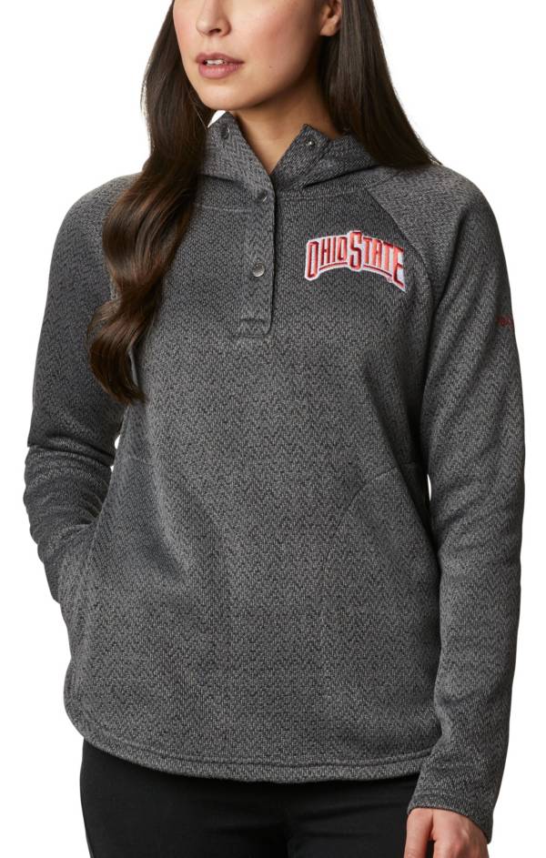 Columbia Women's Ohio State Buckeyes Darling Days Half-Snap Black Hoodie