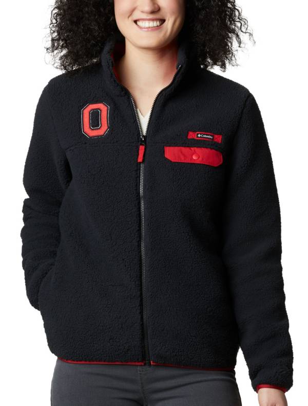 Columbia Women's Ohio State Mountain Side Heavyweight Full-Zip Black Jacket