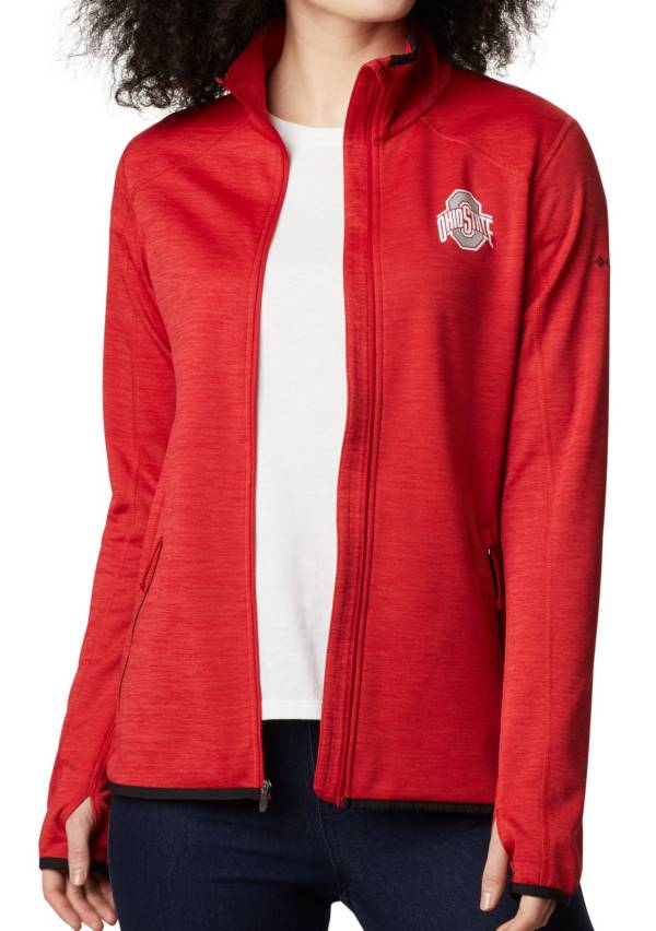 Columbia Women's Ohio State Buckeyes Scarlet Darling Days Full-Zip Hoodie