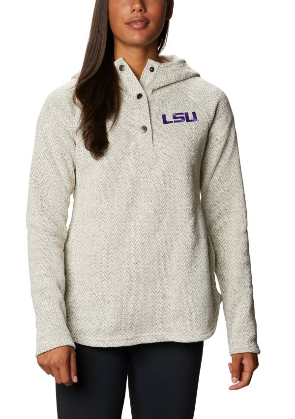 Columbia Women's LSU Tigers Darling Days Full-Zip White Hoodie