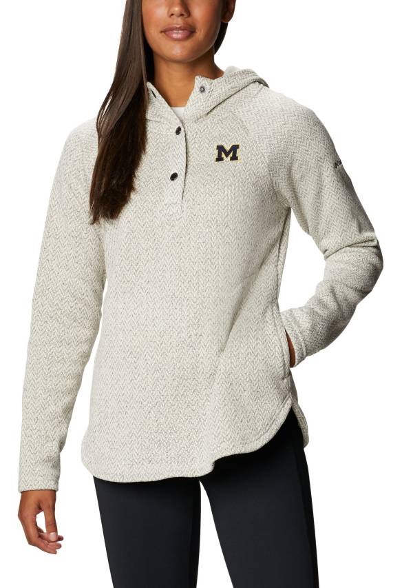 Columbia Women's Michigan Wolverines Darling Days Full-Zip White Hoodie