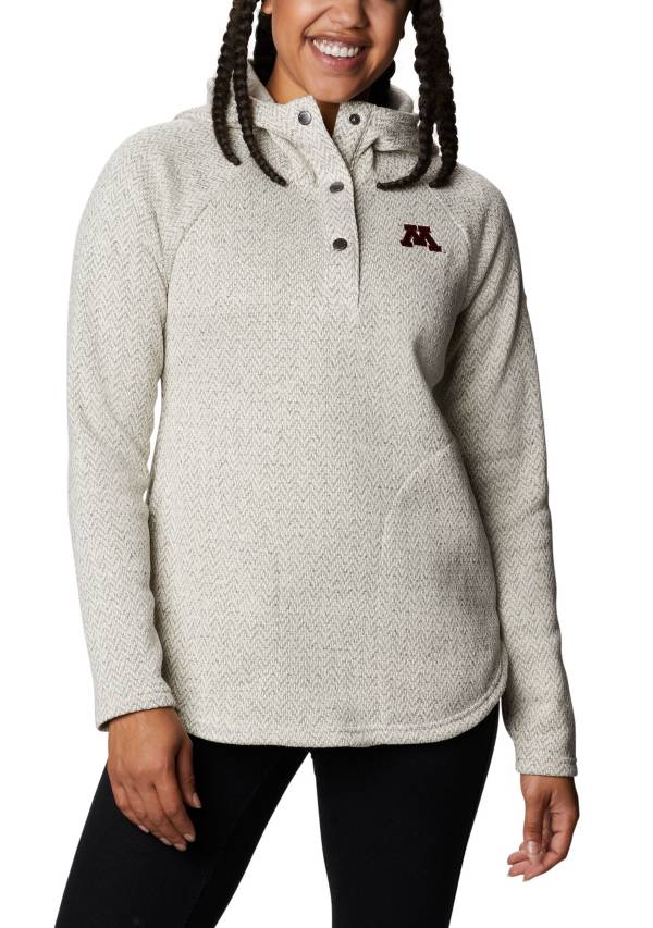 Columbia Women's Minnesota Golden Gophers Darling Days Full-Zip White Hoodie