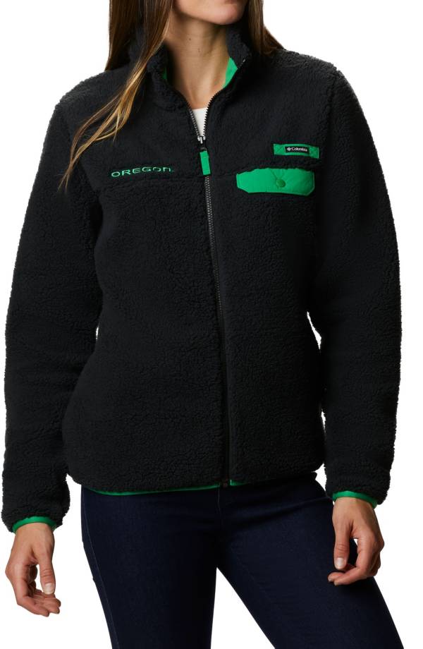 Columbia Women's Oregon Ducks Black Mountain Side Heavyweight Full-Zip Jacket