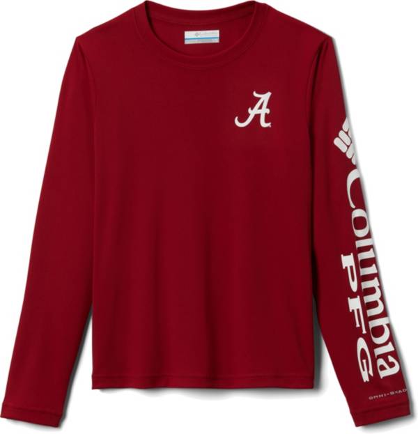 Columbia Youth Alabama Crimson Tide Crimson Terminal Tackle Long Sleeve T-Shirt