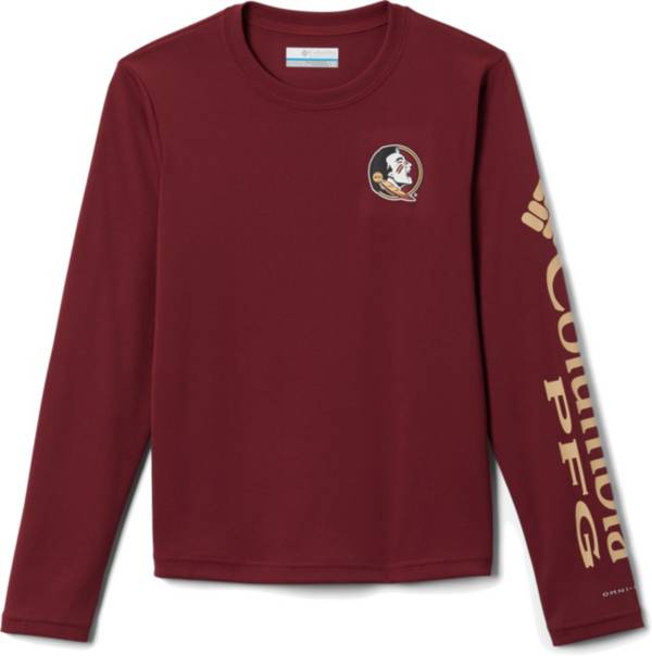 Columbia Youth Florida State Seminoles Garnet Terminal Tackle Long Sleeve T-Shirt