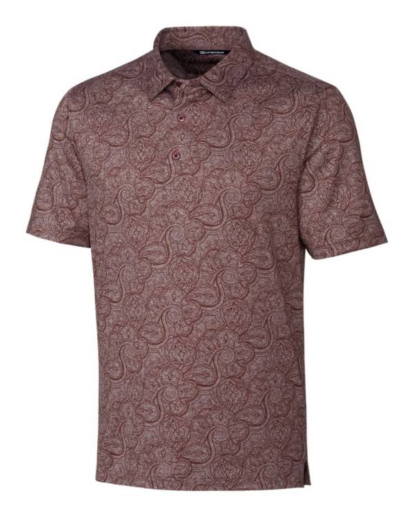 Cutter & Buck Men's Forge Paisley Heather Print Golf Polo