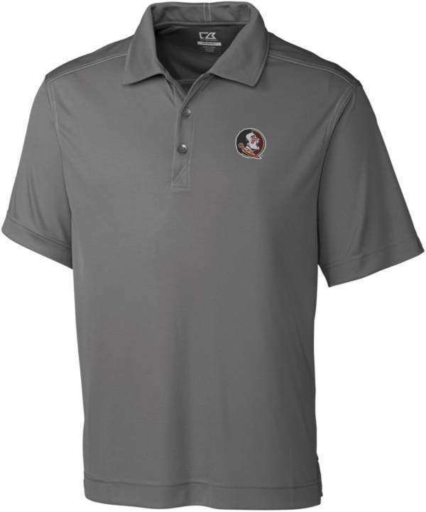 Cutter & Buck Men's Florida State Seminoles Grey Northgate Polo