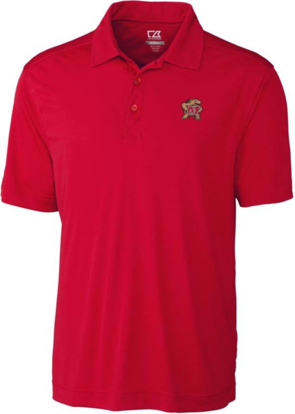 Cutter & Buck Men's Maryland Terrapins Red Northgate Polo