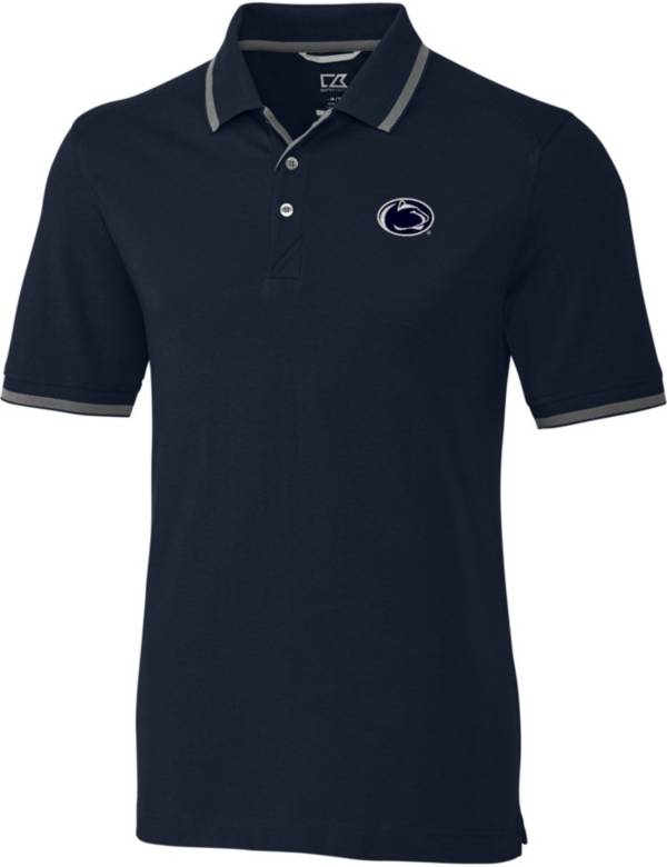 Cutter & Buck Men's Penn State Nittany Lions Blue Advantage Tipped Polo product image