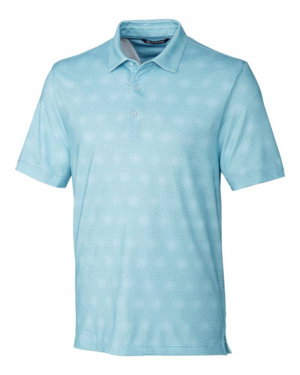 Cutter & Buck Men's Pike Geo Grid Golf Polo