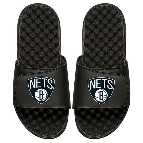 Islide Youth Custom Brooklyn Nets Sandals
