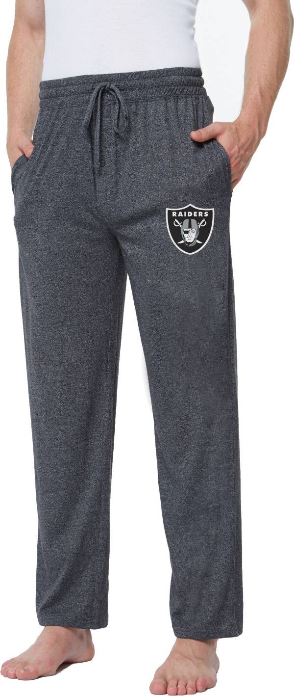Concepts Sport Men's Las Vegas Raiders Quest Charcoal Jersey Pants