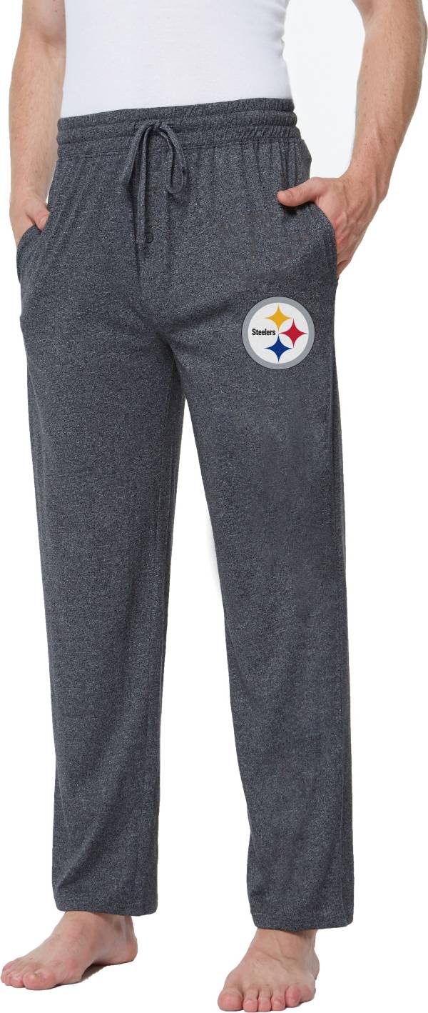 Concepts Sport Men's Pittsburgh Steelers Quest Charcoal Jersey Pants