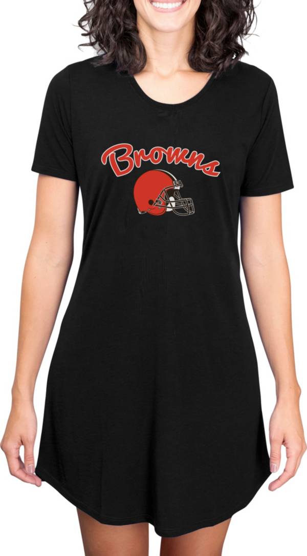 Concepts Sport Women's Cleveland Browns Black Nightshirt