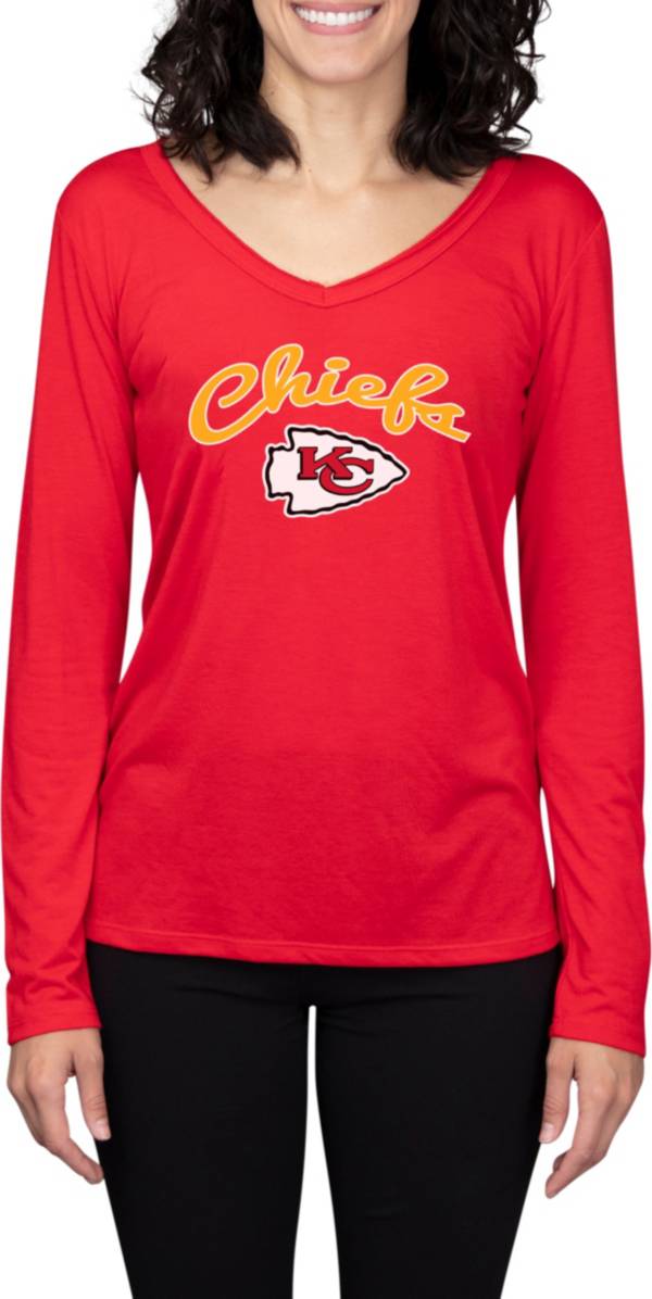 Concepts Sport Women's Kansas City Chiefs Marathon Red Long Sleeve T-Shirt