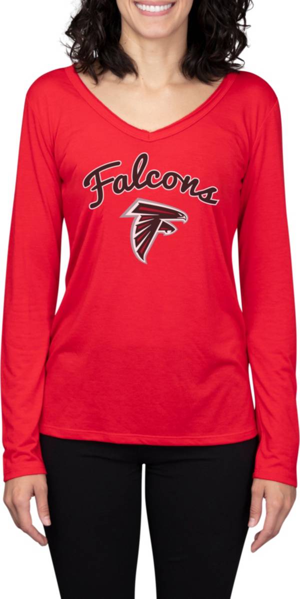 Concepts Sport Women's Atlanta Falcons Marathon Red Long Sleeve T-Shirt