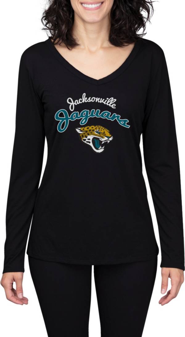 Concepts Sport Women's Jacksonville Jaguars Marathon Black Long Sleeve T-Shirt