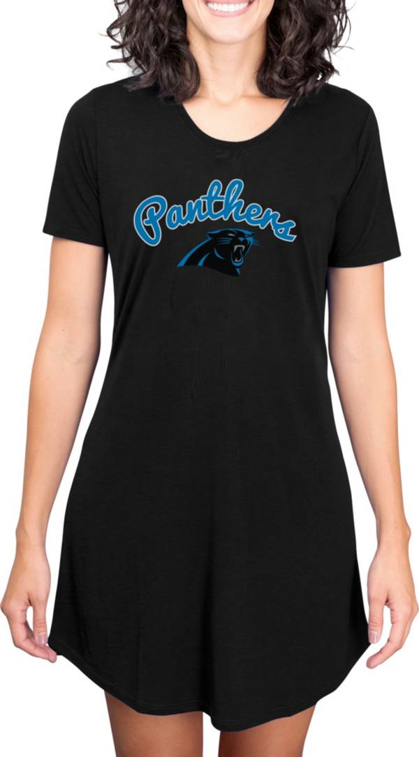 Concepts Sport Women's Carolina Panthers Black Nightshirt