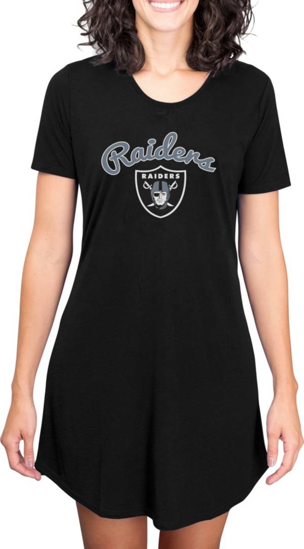 Concepts Sport Women's Las Vegas Raiders Black Nightshirt