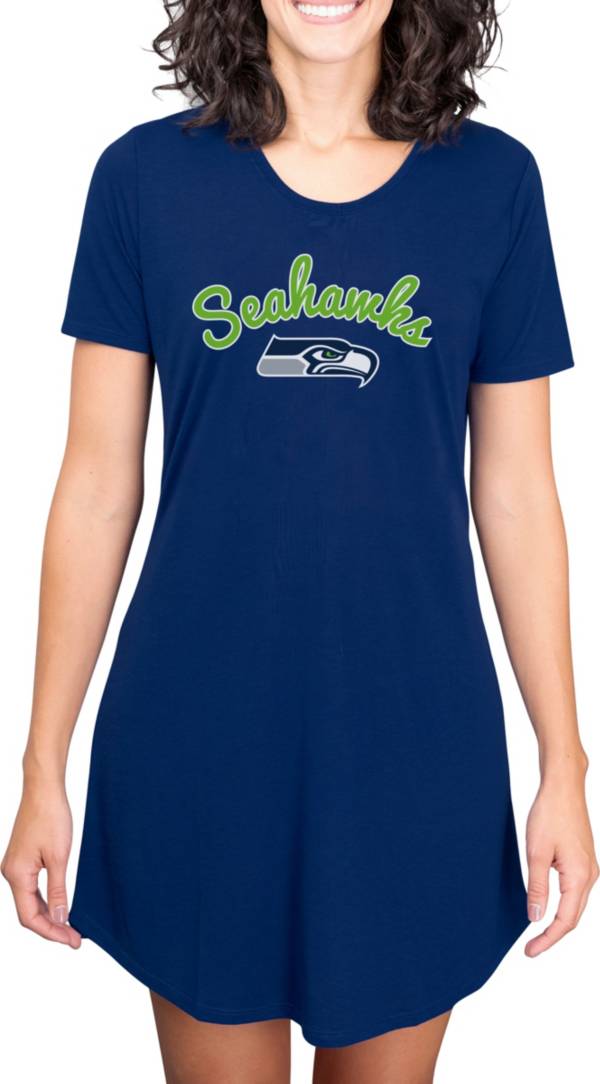 Concepts Sport Women's Seattle Seahawks Navy Nightshirt