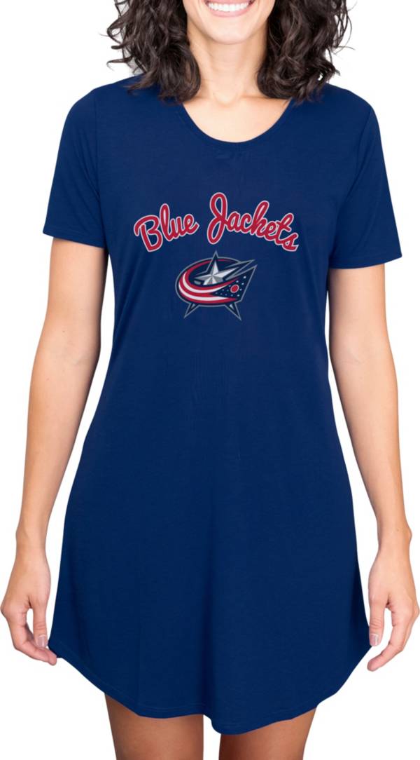 Concepts Sport Women's Columbus Blue Jackets Marathon Nightshirt