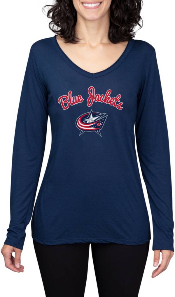 Concepts Sport Women's Columbus Blue Jackets Marathon Knit Long Sleeve T-Shirt