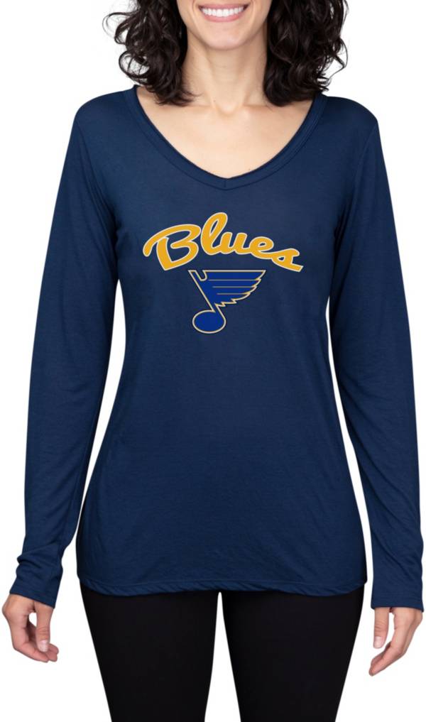 Concepts Sport Women's St. Louis Blues Marathon Knit Long Sleeve T-Shirt