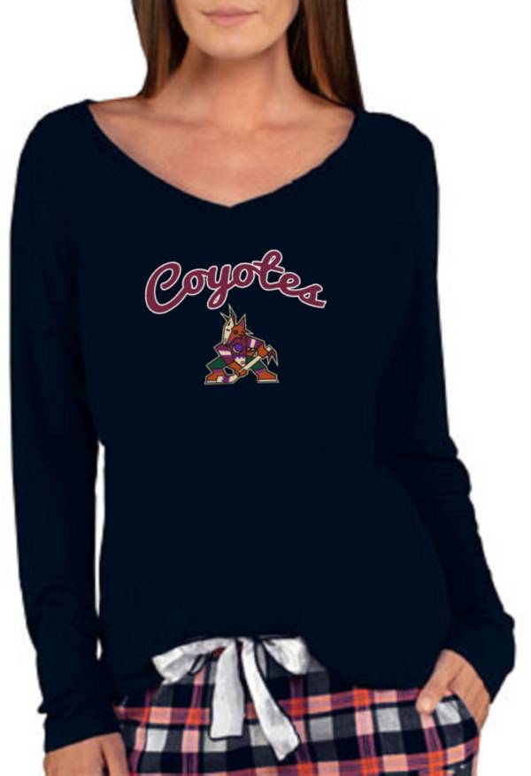 Concepts Sport Women's Arizona Coyotes Marathon Knit Long Sleeve T-Shirt