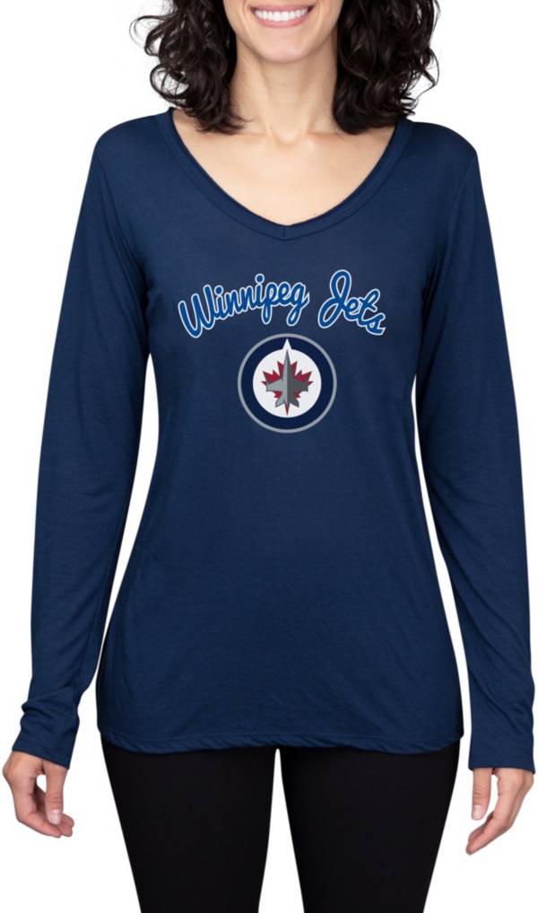 Concepts Sport Women's Winnipeg Jets Marathon Knit Long Sleeve T-Shirt