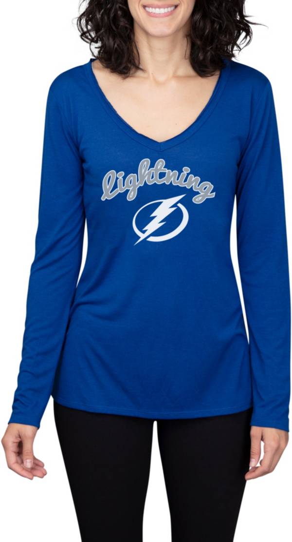 Concepts Sport Women's Tampa Bay Lightning Marathon Knit Long Sleeve T-Shirt