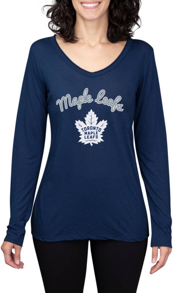 Concepts Sport Women's Toronto Maple Leafs Marathon Knit Long Sleeve T-Shirt