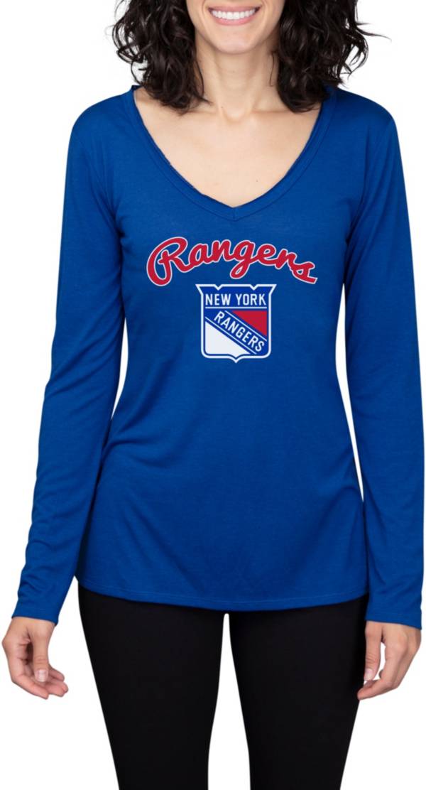 Concepts Sport Women's New York Rangers Marathon Knit Long Sleeve T-Shirt