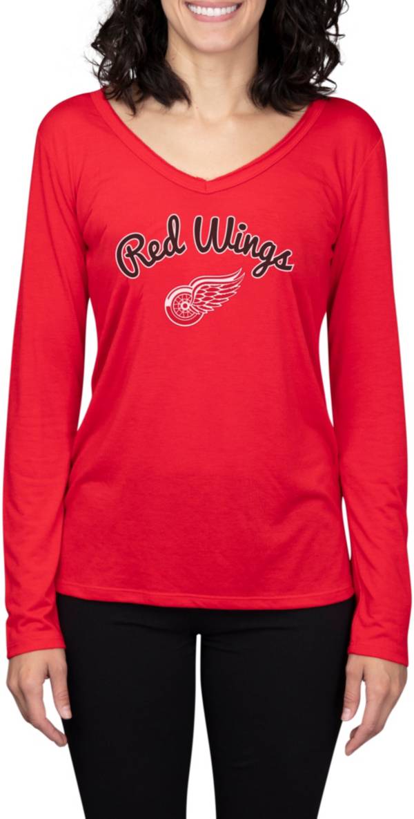 Concepts Sport Women's Detroit Red Wings Marathon Knit Long Sleeve T-Shirt