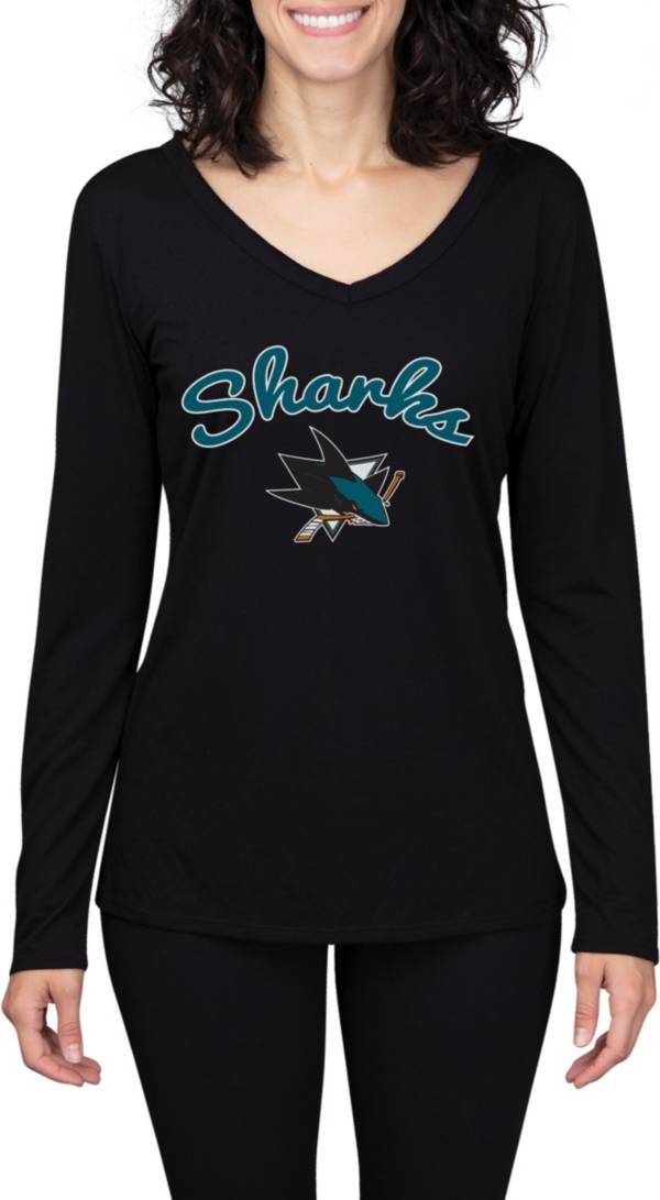 Concepts Sport Women's San Jose Sharks Marathon  Knit Long Sleeve T-Shirt product image