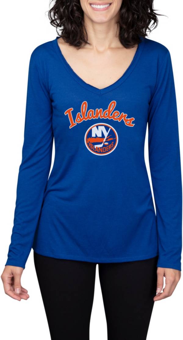 Concepts Sport Women's New York Islanders Marathon Knit Long Sleeve T-Shirt