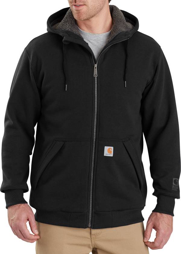 Carhartt Men's Rain Defender Rockland Sherpa-Lined Hooded Sweatshirt