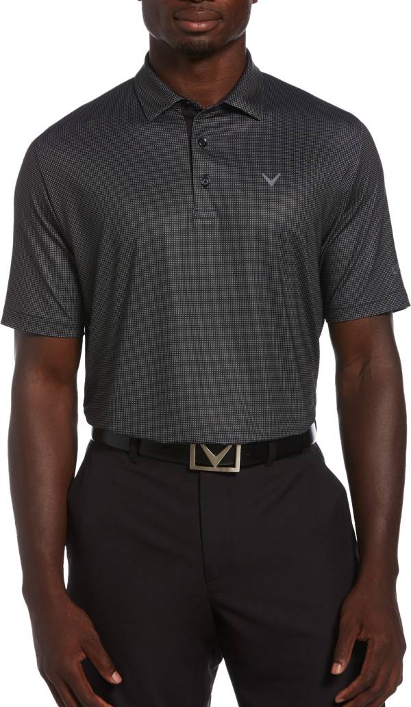 Callaway Men's Printed Gingham Golf Polo