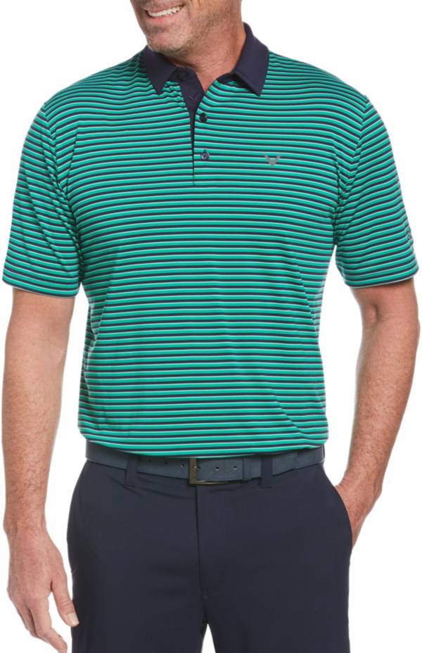 Callaway Men's Refined 3 Color Stripe Golf Polo