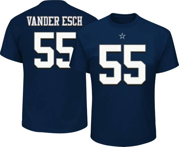 Dallas Cowboys Merchandising Men's Leighton Vander Esch #55 Navy T-Shirt