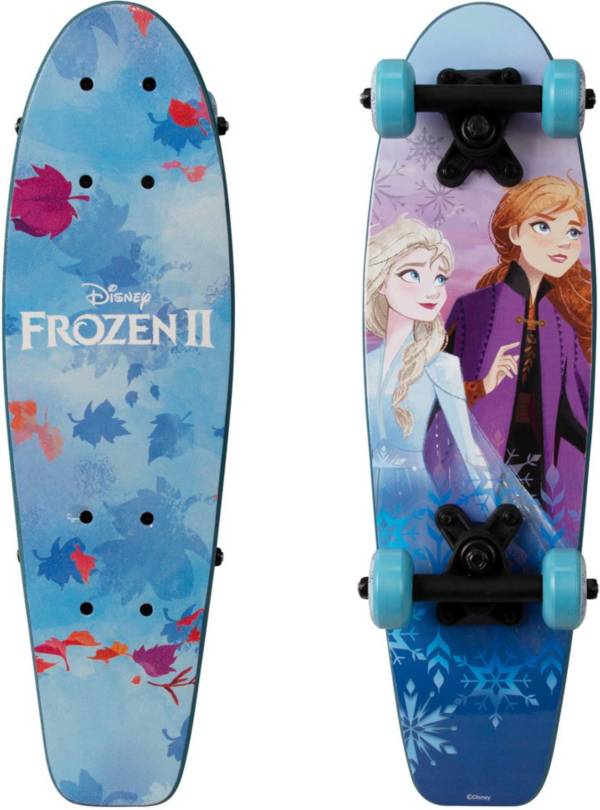 Skateboard Funboard Deck Kinder 55 cm Kunststoff Rutschfest Disney Frozen 2 Elsa 